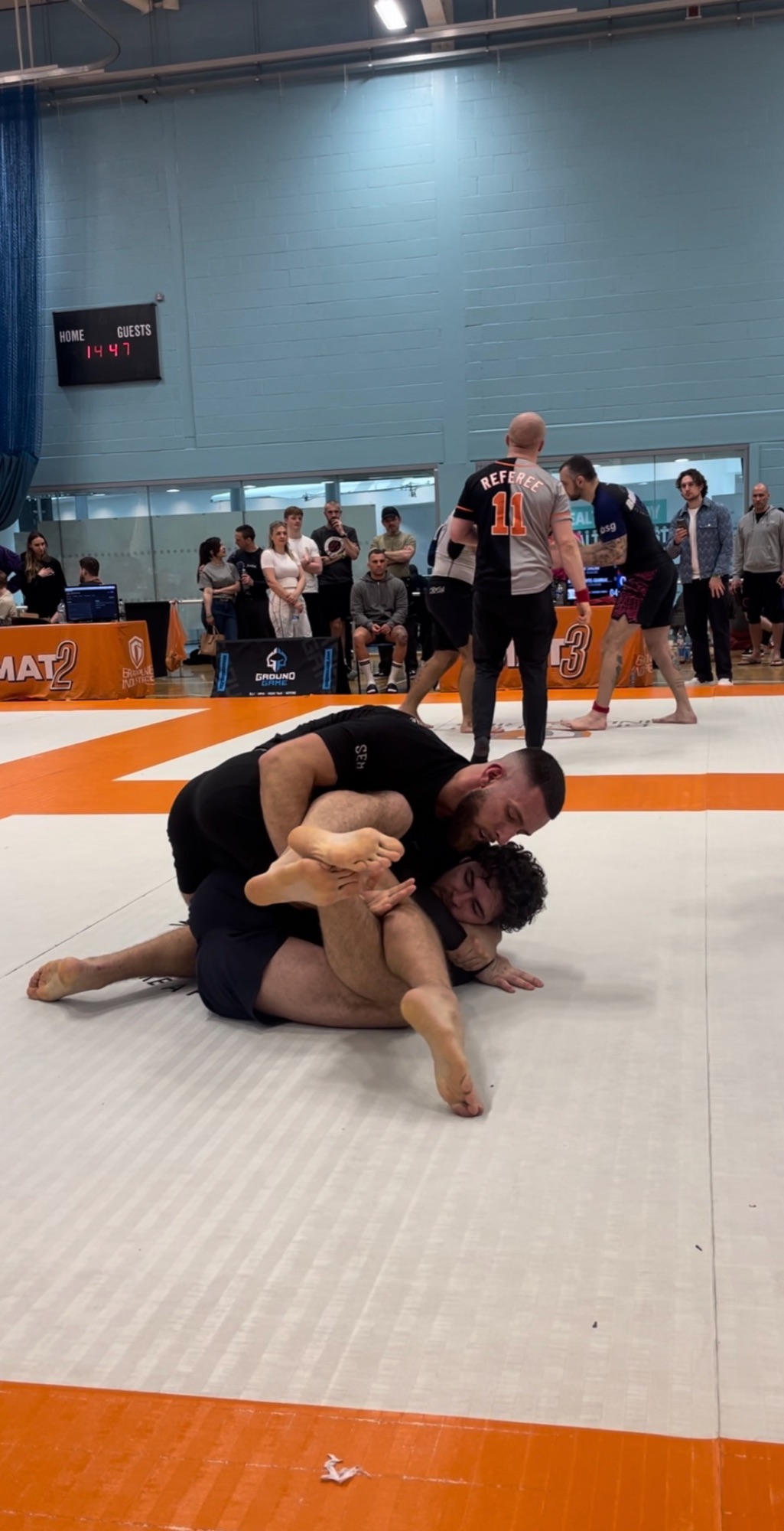 Bozhidar Dimitrov competing in a Brazilian Jiu-Jitsu tournament